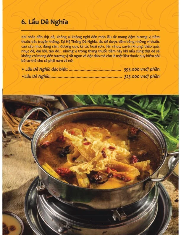 Menu Dê Nghĩa III – Thăng Long